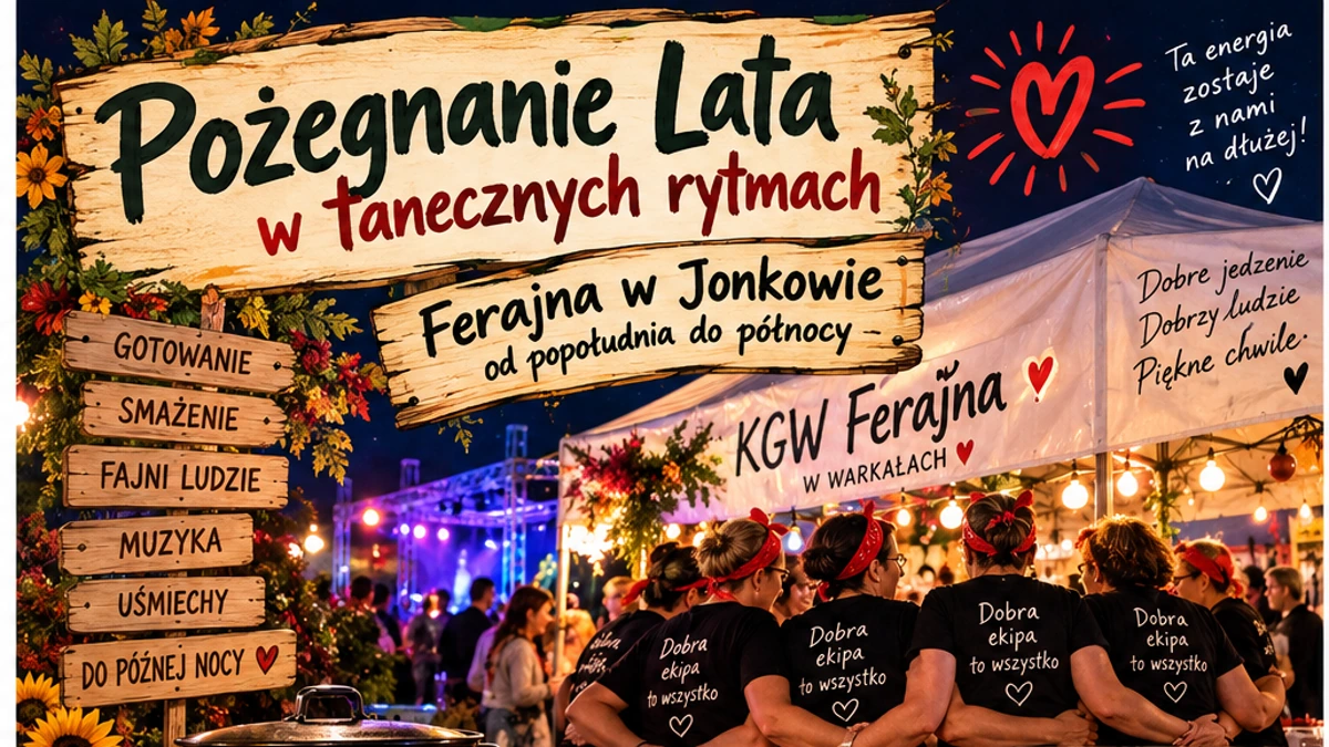 Pożegnanie Lata w Jonkowie – KGW Ferajna 2026 KGW Ferajna w Warkałach podczas Pożegnania Lata w Jonkowie 19 września 2026